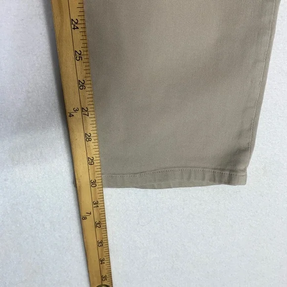 PAIGE Normandie Jeans Men's Khaki Size 33x30 Straight Stretch Made USA - Picture 12 of 12